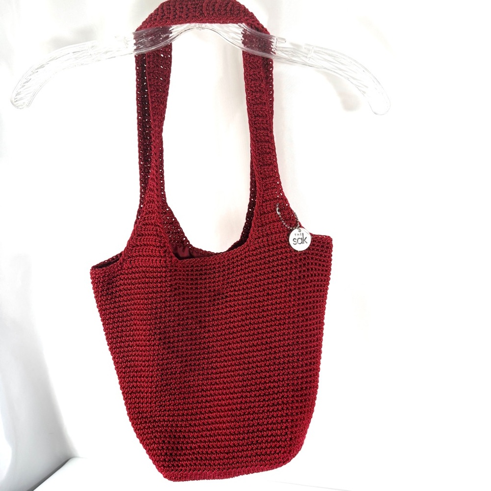 The Sak Red Crochet Tote, NWOT - Picture 6 of 10